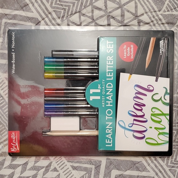 🖌️ 2/$7 Leisure Arts Learn To Hand Letter Set🎨 - Picture 1 of 5